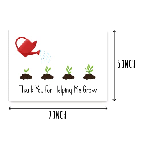 Thank You Teacher Card Helping Me Grow - Teacher Appreciation Card - Back To School Card - Thank You Teacher Card - Teacher Appreciation #TOP1
