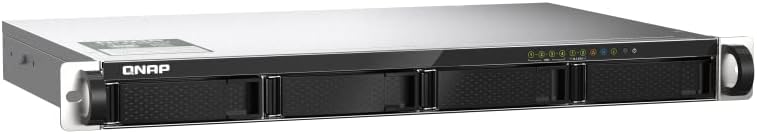 QNAP TS-435XeU-4G-US 4 Bay High-Speed Short Depth Rackmount NAS with M.2 NVMe SSD, Quad Core Marvell Octeon CPU, 4GB DDR4 Memory, Dual 2.5GbE (2.5G/1G/100M) and 10GbE Network Connectivity (Diskless)