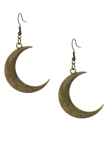 MINACHI Simple Crescent Moon Dangle Drop Earrings, Fashion Statement Jewelry Gift for Women