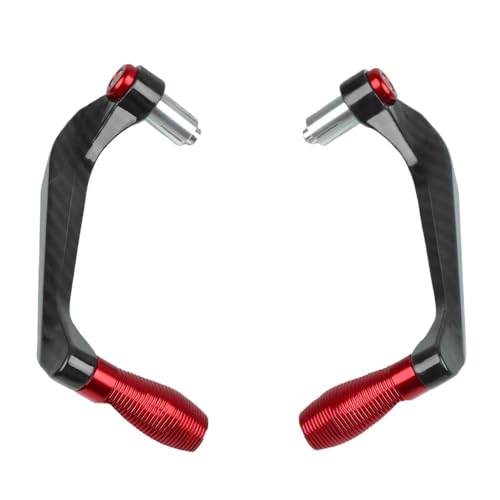 Garde main moto en carbone et alu pour protection guidon et leviers universels
