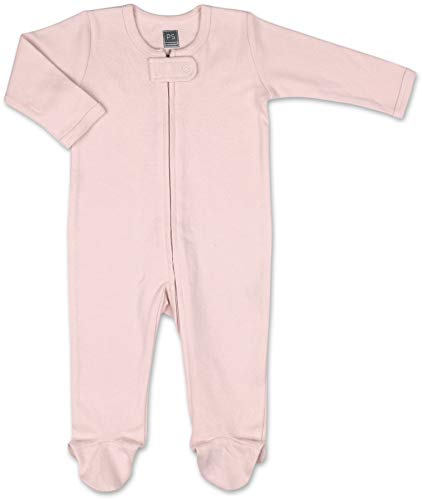 The Peanutshell Flowers & Stars 3 Pack Footed Sleepers For Baby Girls (3M) Pink #TOP5