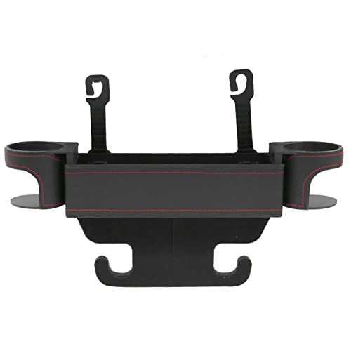 Jeyaic Multifunctional Car Seat Slot Storage Box With Two Cup Holder Car Rear Seat Headrest Storage Box Backseat Car Organizer Diy Position Universal #TOP1