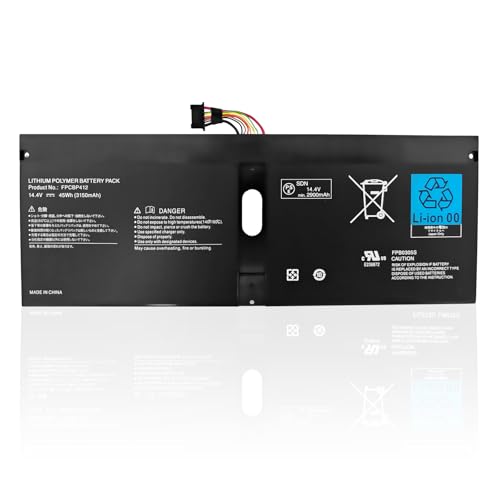 14.4V 3150mAh FPCBP412 FPB0305S Batteries d'ordinateur Portable pour Fujitsu Lifebook U904 VFY U9040M75A1DE U9040MXPA1DE U9040M0020TR U9040MXPB1DE U9040MXPC1DE U9040MXPR1DE Series