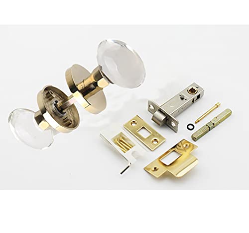 Bouton de porte octogonal en verre transparent pour rénovation de porte moderne - 5