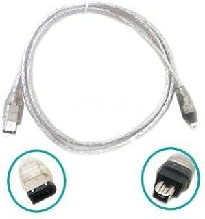 SANOXY 6 to 4 Pin Firwire Cable for IEEE 1394 PC MAC DV 6