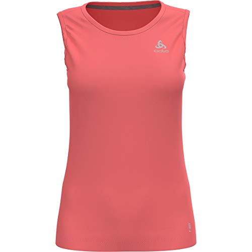 Singlet Odlo F-Dry pour femme : débardeur de sport respirant blanc en maille légère