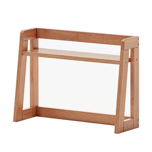 LIUJHGH Étagère de Bureau, étagère de Cuisine, étagère de Rangement en Bois, étagère d'étude, étagère à Magazines pour la Maison, étagère de...