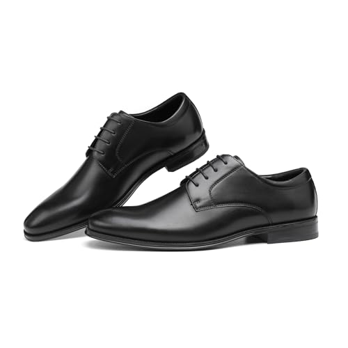 DECARSDZ Men's Classic Retro Fashion Oxford with Pointed Toe Lace-Up Wedding for Formal Business Suit Tuxedo Dress Shoes Black by DECARSDZ - Used condition - Image 7