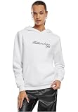 Miss Tee MST212-Heartbreaker Girl Ladies Fluffy Hoody Hooded Sweatshirt, White, M Women's