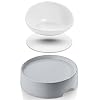 CatGuru Food Table and Ceramic Bowl Bundle