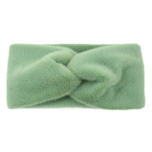 Fasce per capelli da donna, in tinta unita, morbide, calde, con nodo, invernali, turbanti per orecchie, accessori per capelli EN8