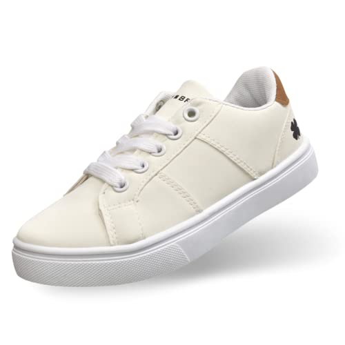 Lucky Brand Chase Kid’s Casual Lace-Up Sneakers Comfortable Unisex Childrens Running Walking Child Fashion School Sneaker Shoes For Boys And Girls (Little Kid) In White Size 12 #TOP22