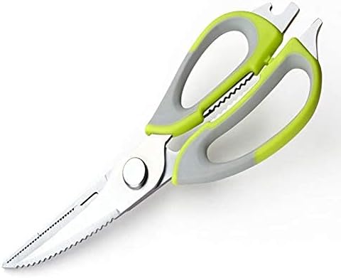 Kitchen Scissors Kitchen Shears livos Poultry Kitchen Chicken Bone Scissor Cutter Cook Tool(Green)