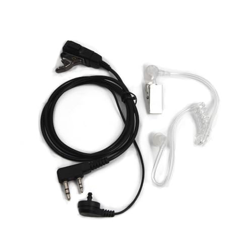 Microauricular de tubo acústico con micro PTT compatible con Baofeng UV-82 4