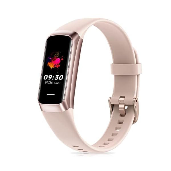 Fitness Tracker with 24/7 Heart Rate, Blood Oxygen Blood Pressure Sleep Monitor, Activity Trackers 5 ATM Waterproof,Step Calorie Counter Pedometer Health Smart Watch for Women Men