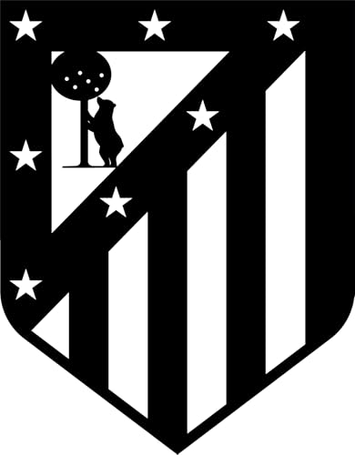 SSDECO.es | Cuadro Decorativo Atlético de Madrid – 40x30 cm – Arte Minimalista en MDF Negro
