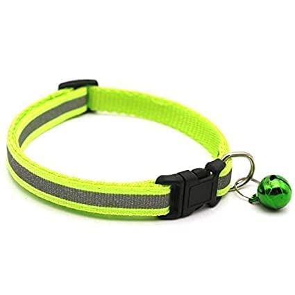 D&C PAWS Durable Nylon Reflective Safety Neck Collar Belt and Bell with Adjustable Buckle Collar Set Ideal for Walking Dogs/Puppies - Light Green (B0CBSCQFJX) Amazon Price History, Amazon Price Tracker