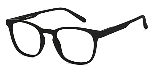 Lenskart Hustlr - As Seen On Shark Tank | Peyush Bansal Glasses | Zero Power Bluecut & Antiglare Computer Eyeglasses | Black Full Rim Square | For... - Image 4