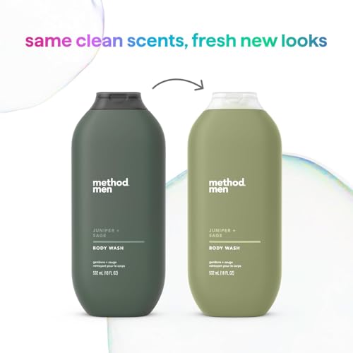 Image of Method Men Body Wash,Juniper + Sage,Paraben and Phthalate Free,18 fl oz,(Pack of 2)