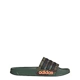 adidas Unisex Adilette Shower Slides Sandal, Black/Black/Screaming Orange, 17 US Men