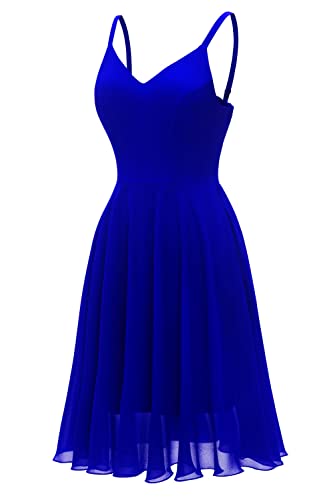 Ellames Women's 2025 Summer Dress Spaghetti Strap Cocktail Swing Beach Dresses V Neck Sundress3