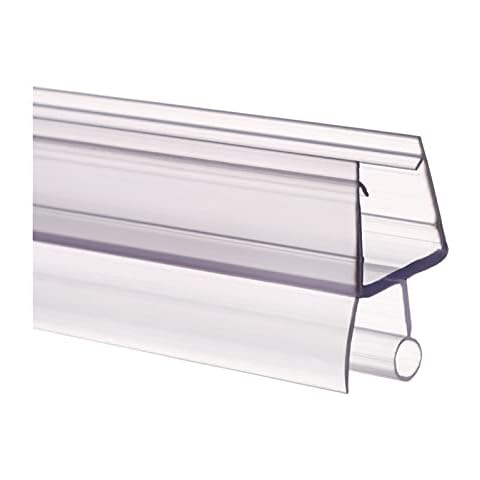 Overhil1s Shower Screen Seal Strip, Shower Screen Seal Strip Bath Door Bottom Seal Strip 6 to 12mm Weather Stripping Seal Sweep (Color : A, Thickness : 10mm) Cover