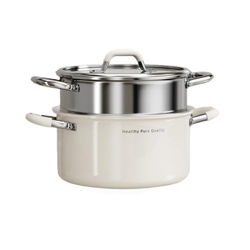 XVVX316�X�e�����X�X�`�[�����Z���~�b�N������/�X�[�v�|�b�g�A�R�[�e�B���O�Ȃ��A��e�ʁA���݂�����A�������ȒP�A�ƒ�p�A�d��������ƃK�X�R�����ɓK���Ă��܂� (316�X�[�v�� + 304�X�e�����X��������,20cm)