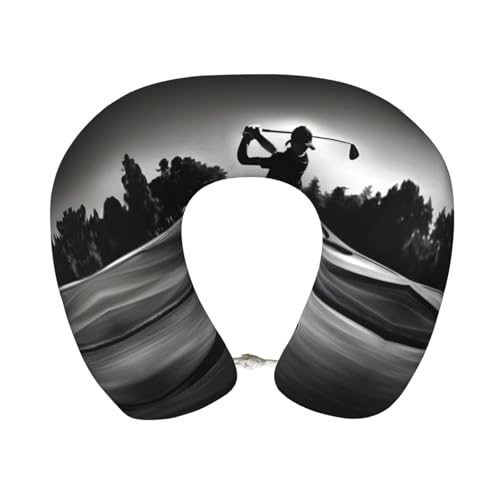 Almohada de viaje espuma memoria 30 cm negro