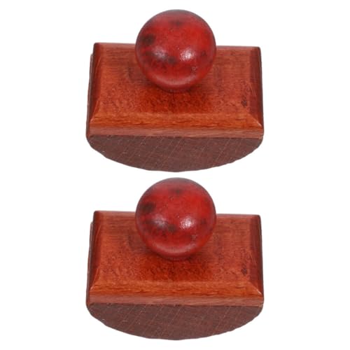 2pcs Rocking Ink Blotter Wood Coffee Desk Accessory