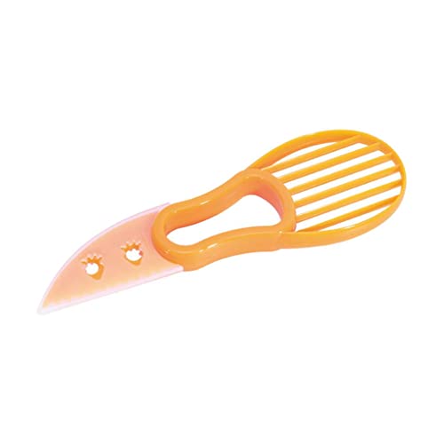 UJEAVETTE Avocado Slicer 3 in 1 Avocado Cutter Multi Tool Peeler Pitter and Slicer Orange