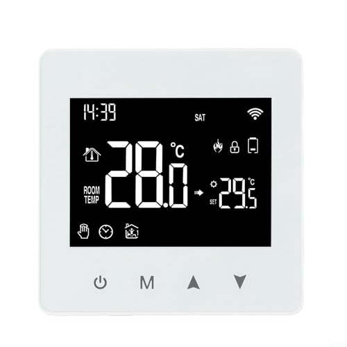 ZiStarlilife Termostato inteligente para Tuya WiFi Room programable termostato controlador de temperatura para control de aplicaciones y caldera de gas, anticongelación y funciones de bloqueo infantil
