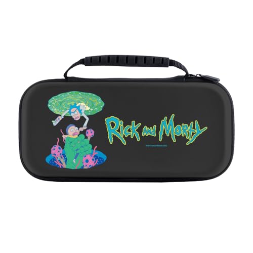 Head Case Designs Officially Licensed Rick and Morty Logo Graphics Hard Storage Travel Carry Case Compatible with Nintendo Switch 2