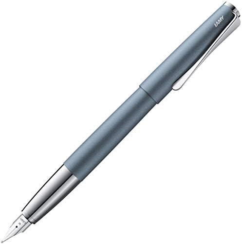 LAMY Studio Füllhalter In Glacier – Edelstahl-Füller Mit Propellerförmigem Clip, EF-Feder, Inkl. Tintenpatrone