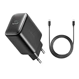 Joyroom JR‑TCF23 25 W USB‑C PD Fast Wall Charger with 1 m USB‑C to USB‑C Cable, Single Port Rapid Charging Adapter for Smartphones & Tablets - Black | 12-Month Warranty