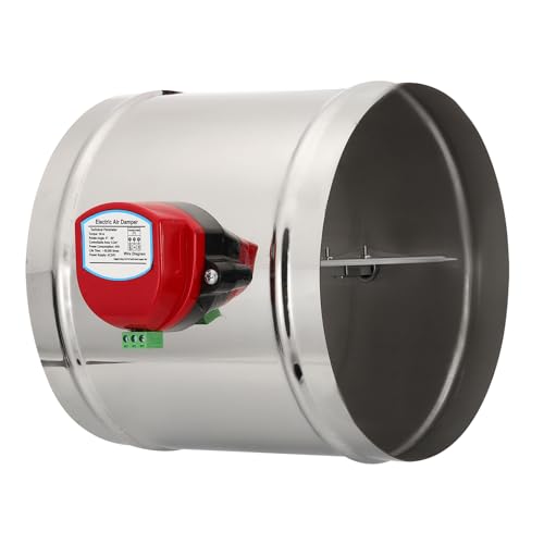 PATIKIL 8 pouces amortisseur conduit AC 24V acier inoxydable