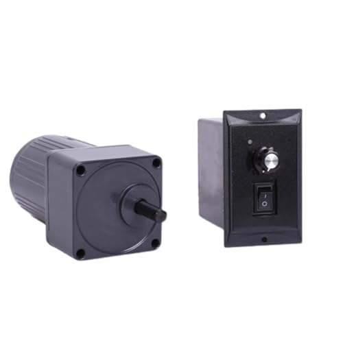 Speed Regulate 25W 80x80mm Frame Speed Control Induction Motor 220V AC Gear Reducer Speed Adjustable Motor Reducer(30K)