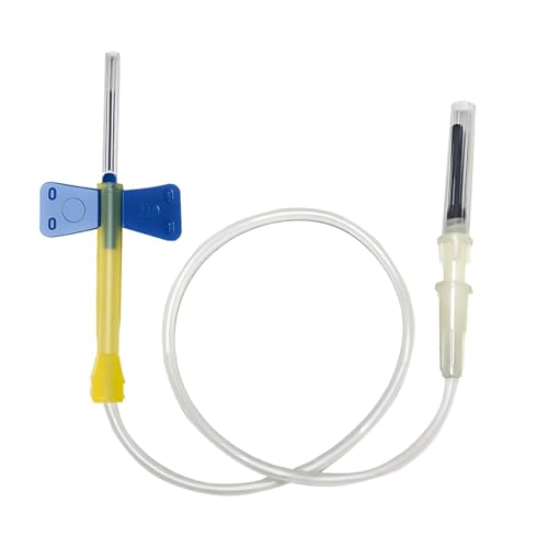Veterinary Butterfly Needles - 3/4" X 10" Tubing, Individually Wrapped | Veterinary/Lab Use Only (50, 23G)