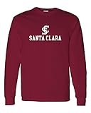 CreateMyTee | Santa Clara University Long Sleeve Shirt (Cardinal Red, X-Large)