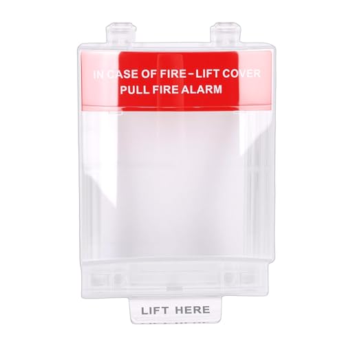 Naroote Couvercle de Rappel D'incendie, Protection de Point D'appel Manuel, Ignifuge, Imperméable, Couvercle de Protection Transparent pour Station de Traction D'urgence avec Vis et