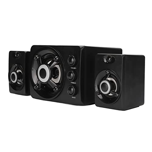 altoparlanti mini altri altoparlanti forniscono 5 W 3 W [Stereo] Doppia alimentazione e con 【Convenienza Plug and Play】 - Semplifica la configurazione con il nostro di altoparlanti per computer completamente alimentato tramite USB. Con l'installazione play della funzionalità plug and play, puoi connetterti facilmente tramite l'ingresso ausiliario da 3,5 mm senza la necessità di installazioni complicate o software aggiuntivo. Basta connetterti, impostare la tua playlist preferita e godert