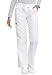 Cherokee Women's Workwear Scrubs Low Rise Draw String Cargo Pant, White, Small