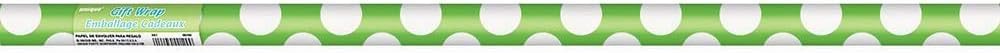 Lime Green Polka Dot Wrapping Paper