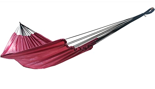 Rede de dormir nylon Camping, Pesca, Selva, laser (VINHO)