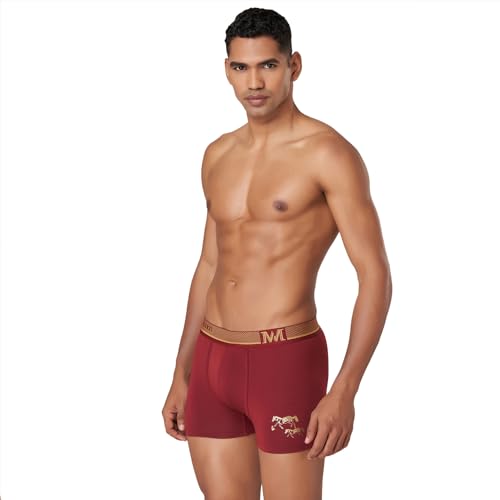 Image of Macroman M-Series MW Signature Collection By Rohit Bal Premium Supima, Modal, Spandex Mens Trunks