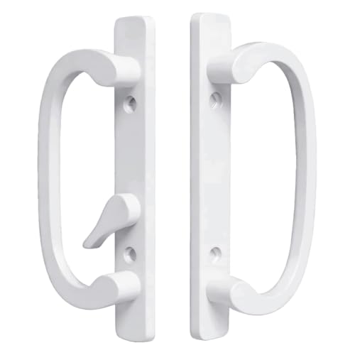 ALLYWASAI 46-01 Offset Latch Sliding Patio Door Handleset Fits 3-15/16" H.C by ALLYWASAI - Used condition - US$22.87