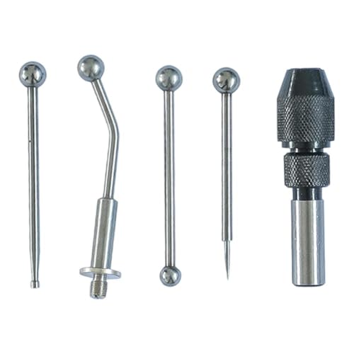 Lawnoval 5 Piece Oscillator and Centre Finder Set with Swing Chuck Ball Disc Needle Attachments for Milling Machine Alignment