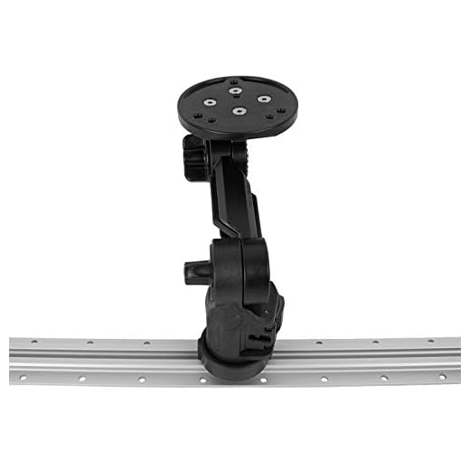 YakAttack Round Base Fish Finder Mount with Track Mounted LockNLoad Mounting System