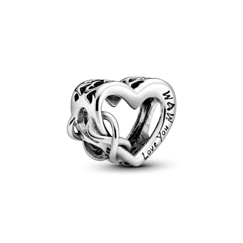 PANDORA Love You Mom Infinity Heart Charm - Compatible with PANDORA Moments - Jewelry for Women - Gift for Her - Made with Sterling Silver - With Gift Box2