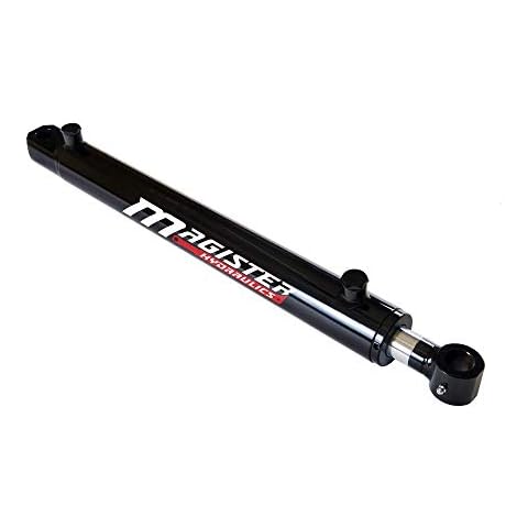 Magister Hydraulics Double Acting Hydraulic Cylinder - Tang Universal Hydraulic Cylinder 2" Bore, 18 inch Stroke Tang Style (2x18) Cover