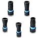 5 Dust Collection Hose Adapters Kit for Home and Shop Vacuum Hose System, Expanded Adapter Set Fits Most Woodworking Power Tools and Sanders, Compatible With Multi-Brands